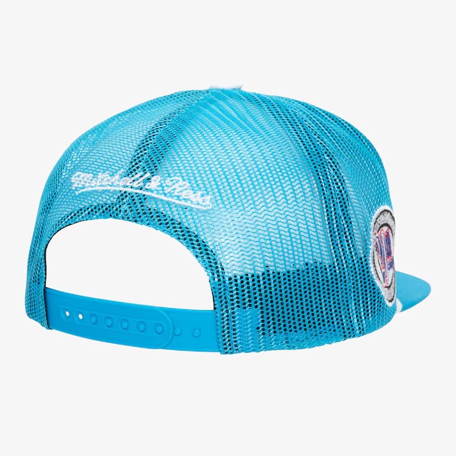 Бейсболка Mitchell & Ness Blue Washington Capitals Vintage Roper Trucker Adjustable Hat