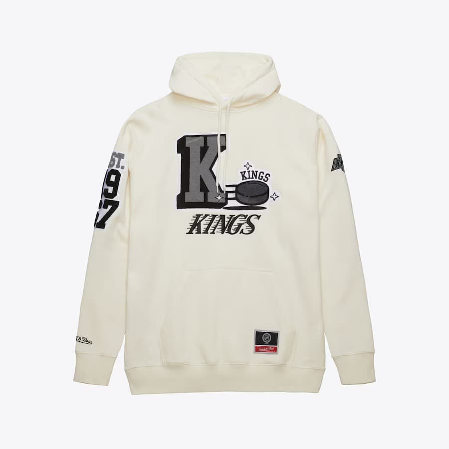 hudi-mitchell-ness-cream-los-angeles-kings-sswagger-fleece-pullover-hoodie