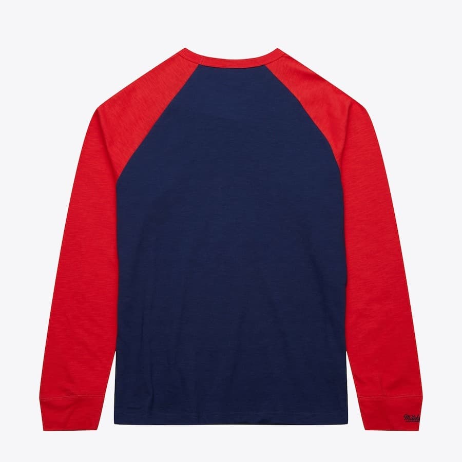 Лонгслив Mitchell & Ness Navy Florida Panthers Vintage Logo Legendary Slub Long Sleeve T-Shirt