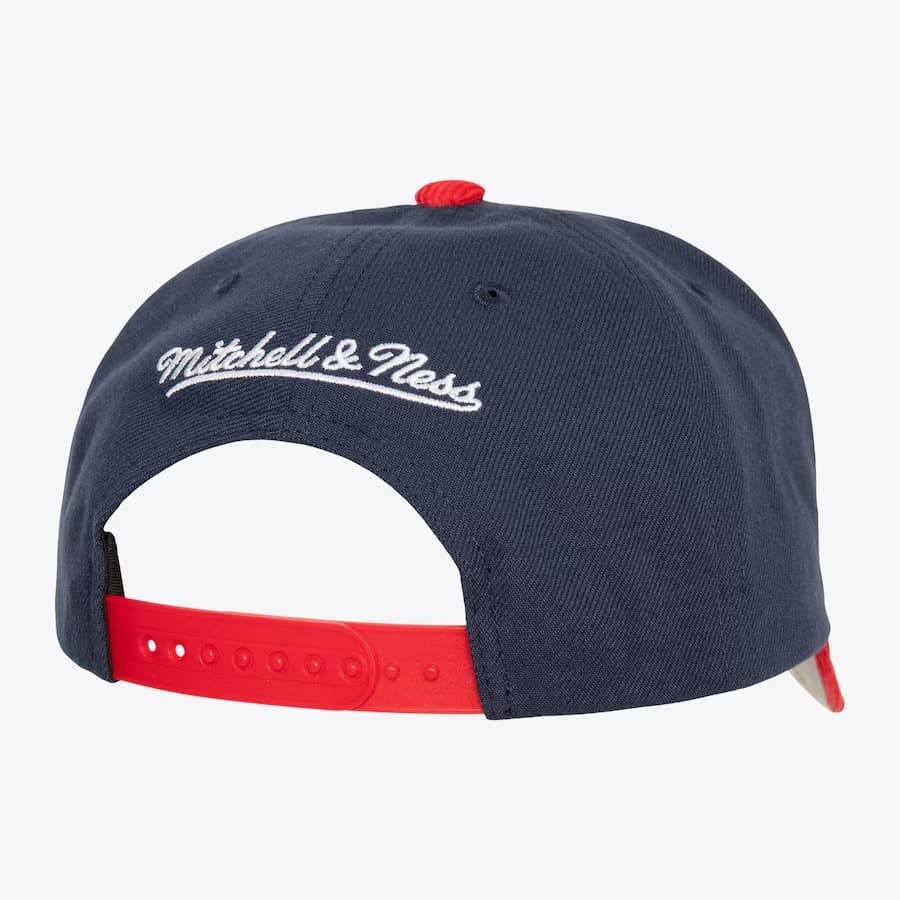 Бейсболка Mitchell & Ness Navy Washington Capitals Cord Pro Snapback Hat