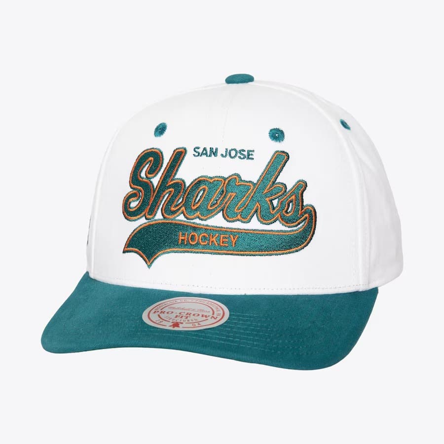 bejsbolka-mitchell-ness-white-san-jose-sharks-tail-sweep-pro-snapback-hat