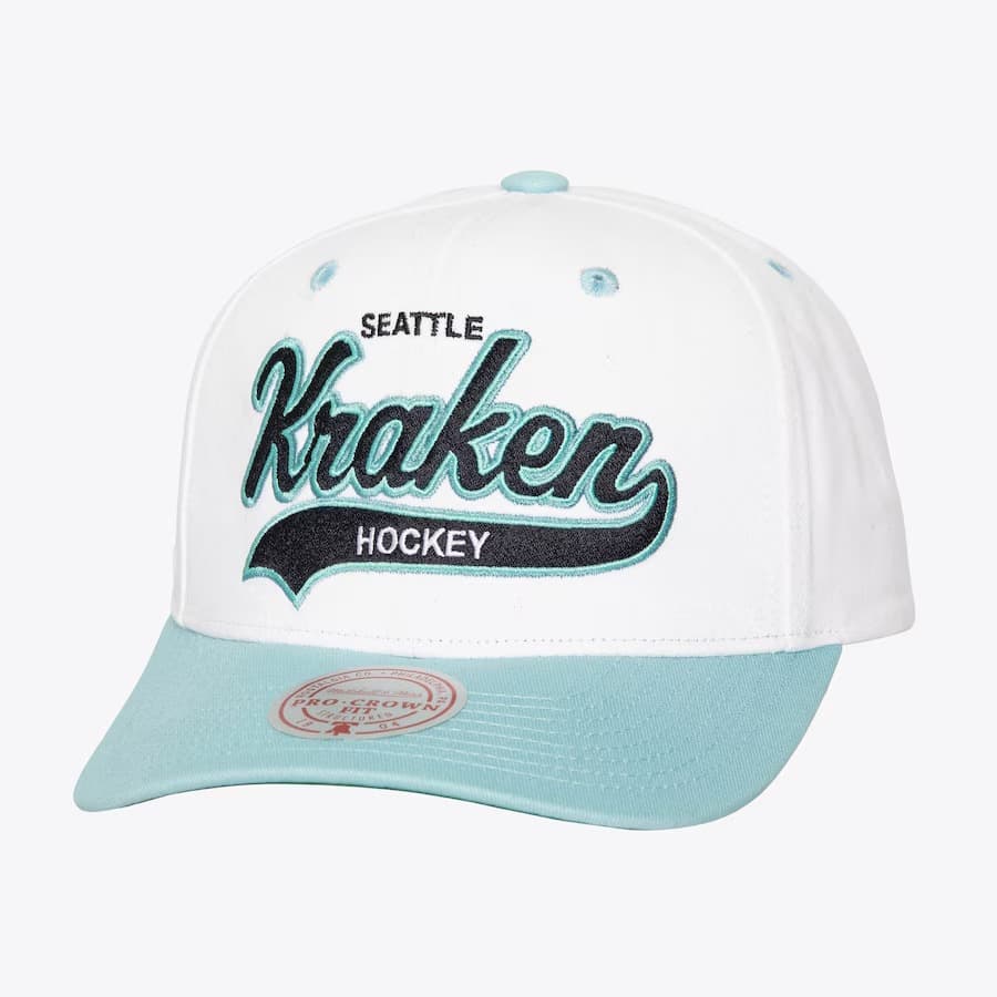 bejsbolka-mitchell-ness-white-seattle-kraken-tail-sweep-pro-snapback-hat