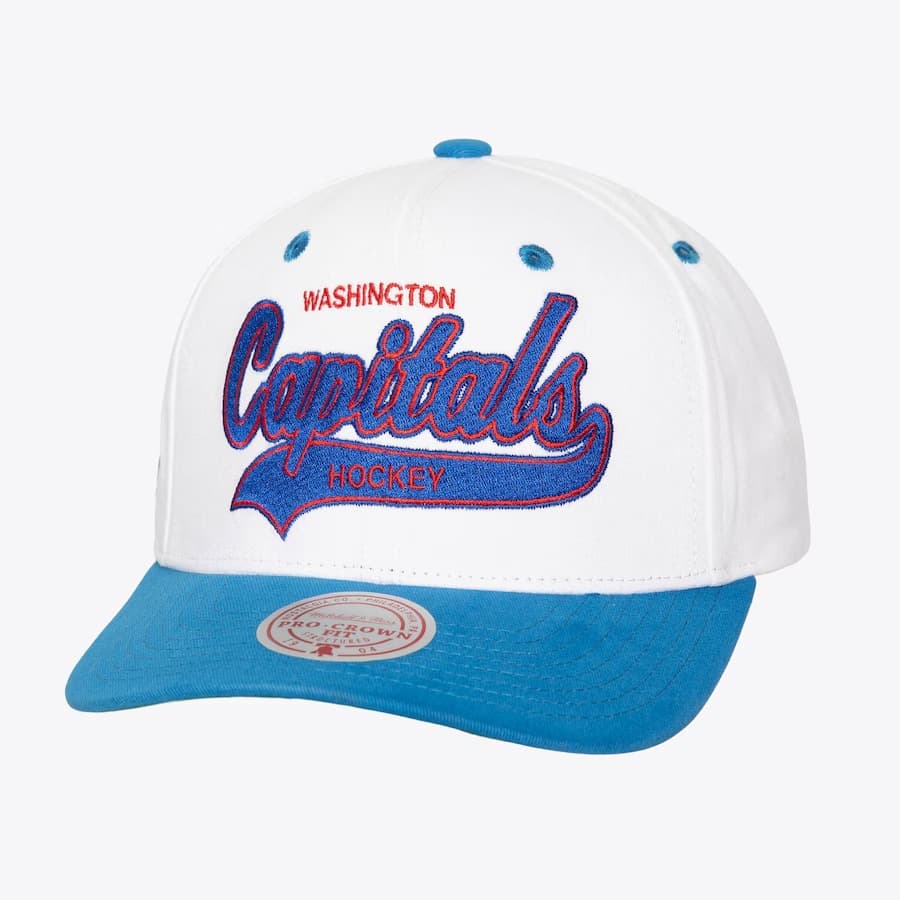 bejsbolka-mitchell-ness-white-washington-capitals-tail-sweep-pro-vintage-snapback-hat