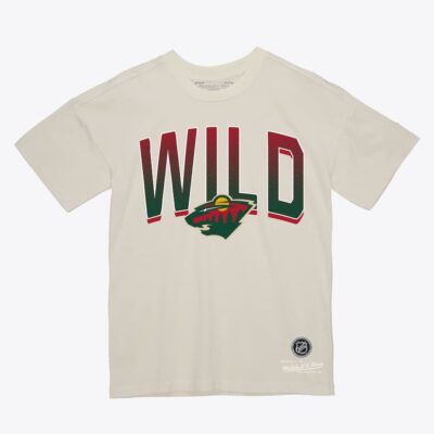 Mitchell & Ness Women's Cream Minnesota Wild Minor Penalty T-Shirt