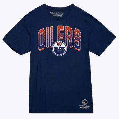 Mitchell & Ness Women's Navy Edmonton Oilers Minor Penalty T-Shirt