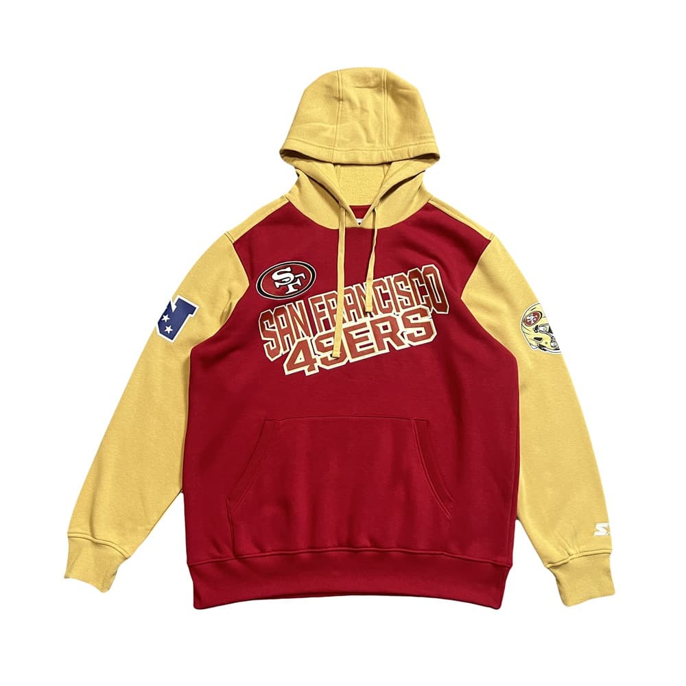 hudi-starter-nfl-49ers-red-hoodie