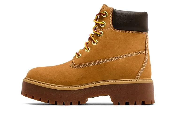 Timberland Wmns Stone Street 6 Inch Premium Platform Boot 'Wheat Nubuck'