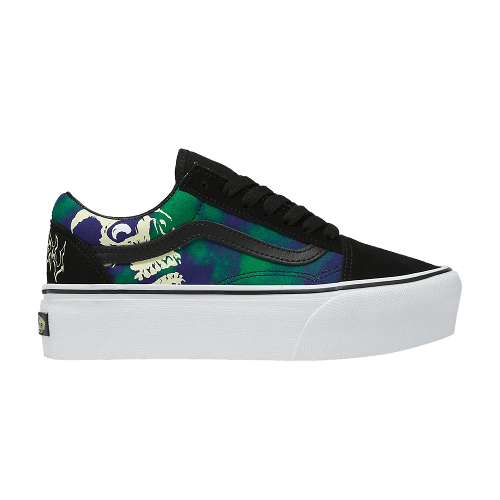 Vans Old Skool Stackform 'Glow-In-The-Dark Skull Print'