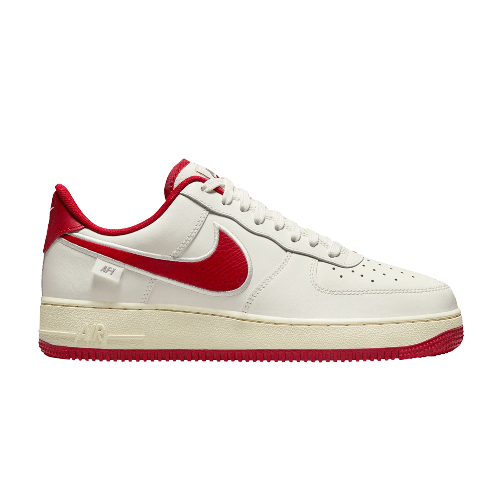 Кроссовки Nike Air Force 1 '07 'Sail Gym Red Embroidered Swoosh'