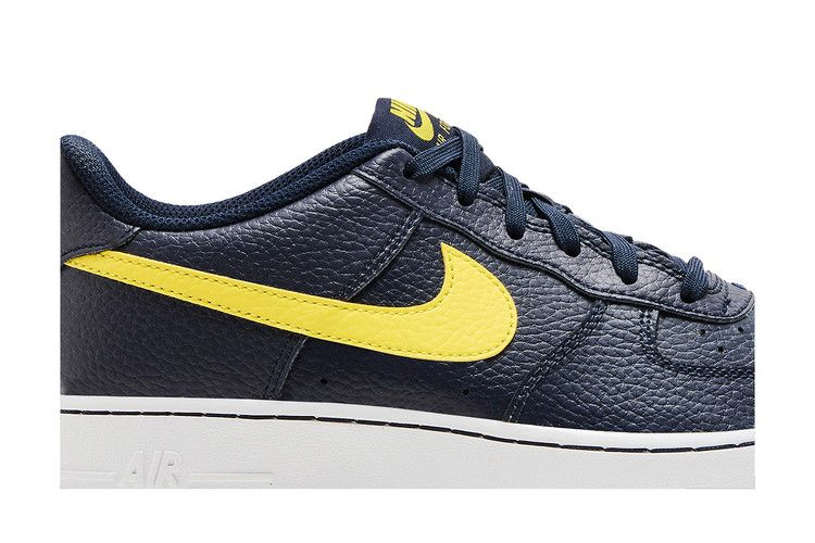 Кроссовки Nike Air Force 1 GS 'Obsidian Opti Yellow'