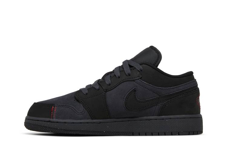 Кроссовки Air Jordan 1 Low SE Craft GS 'Dark Smoke Red'