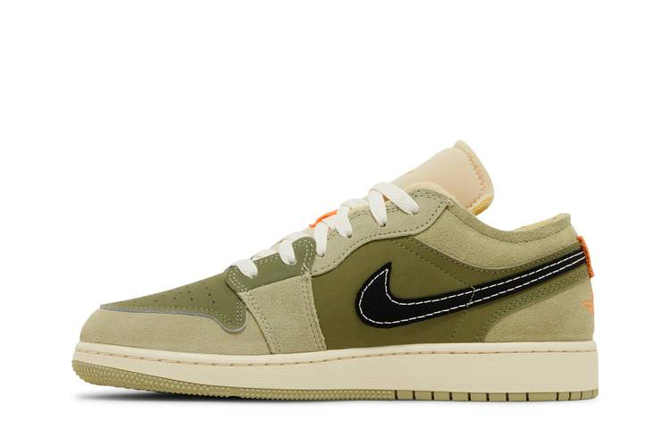 Кроссовки Air Jordan 1 Low SE Craft GS 'Sky J Light Olive'