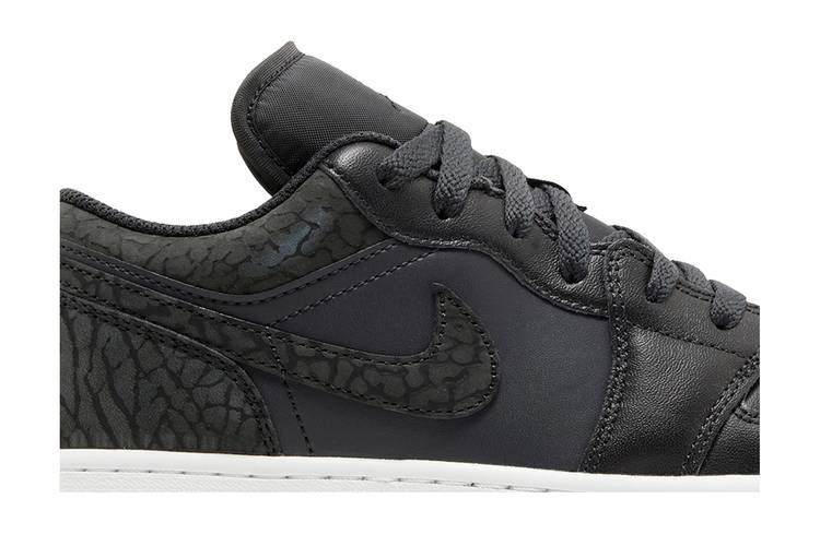 Кроссовки Air Jordan 1 Low SE GS 'Black Elephant'