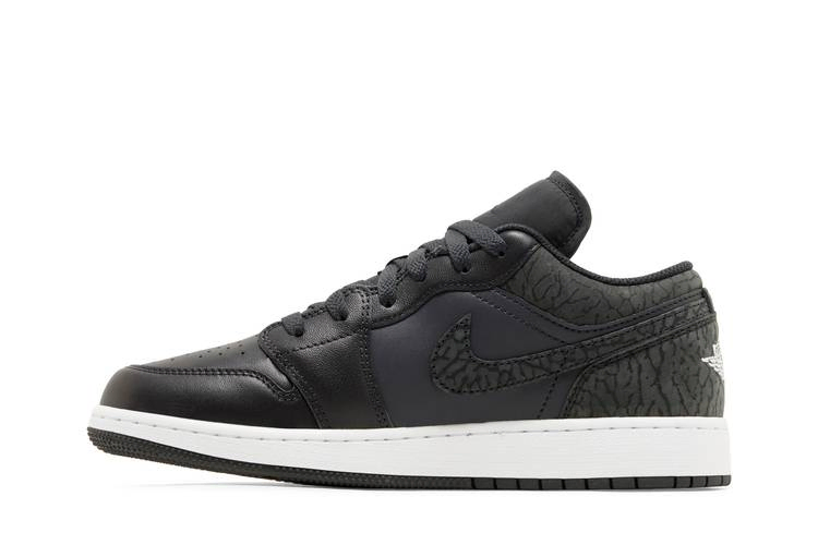 Кроссовки Air Jordan 1 Low SE GS 'Black Elephant'