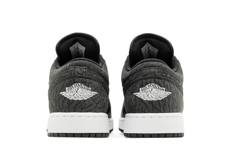 Кроссовки Air Jordan 1 Low SE GS 'Black Elephant'