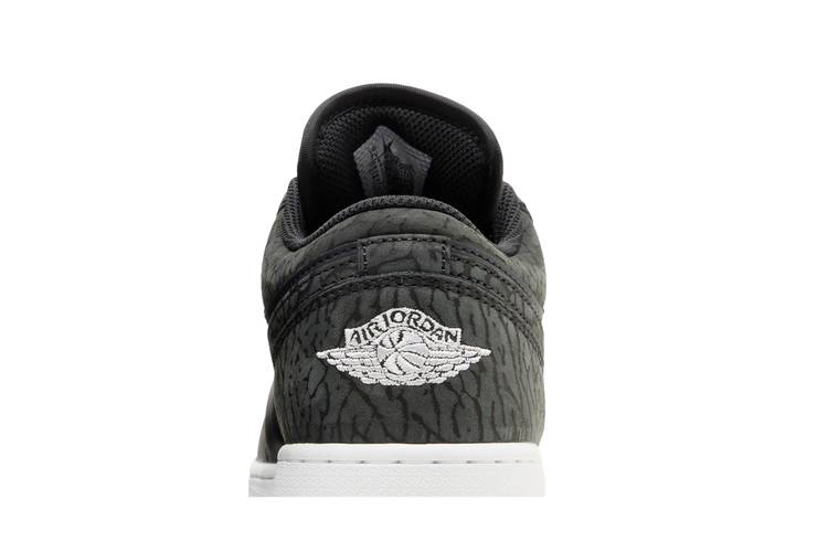 Кроссовки Air Jordan 1 Low SE GS 'Black Elephant'