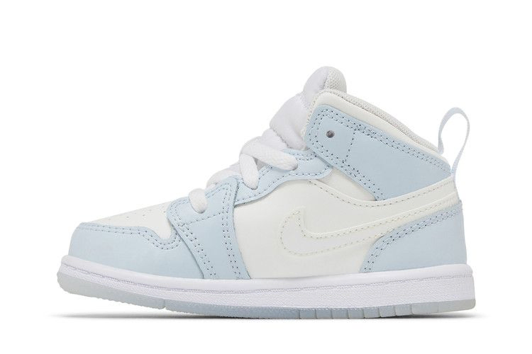 Кроссовки Air Jordan 1 Mid SE TD 'Glitter Swoosh'