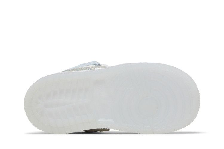 Кроссовки Air Jordan 1 Mid SE TD 'Glitter Swoosh'