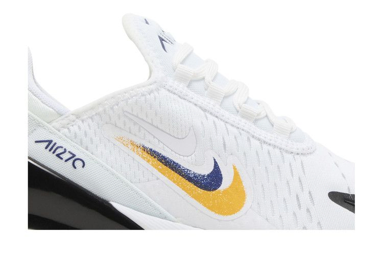 Кроссовки Nike Air Max 270 GS 'Multi-Swoosh - White University Gold'