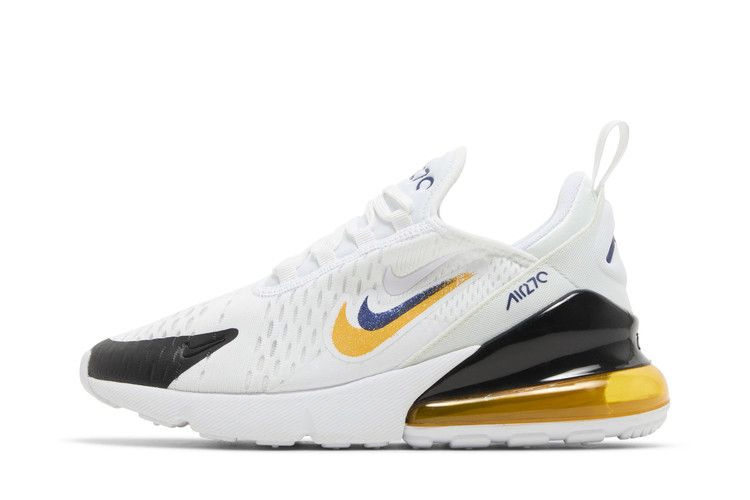 Кроссовки Nike Air Max 270 GS 'Multi-Swoosh - White University Gold'