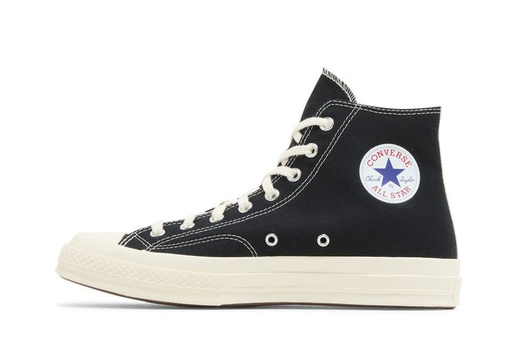 Кроссовки Converse Comme des Garçons PLAY x Chuck 70 High 'Black' 2023