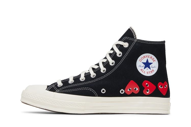 Кроссовки Converse Comme des Garçons PLAY x Chuck 70 High 'Multi Heart - Black'