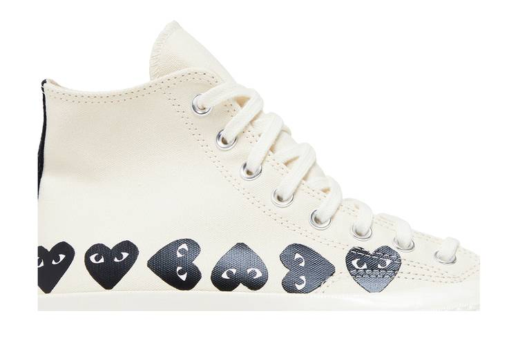 Кроссовки Converse Comme des Garçons PLAY x Chuck 70 High 'Multi Heart - Milk Black'