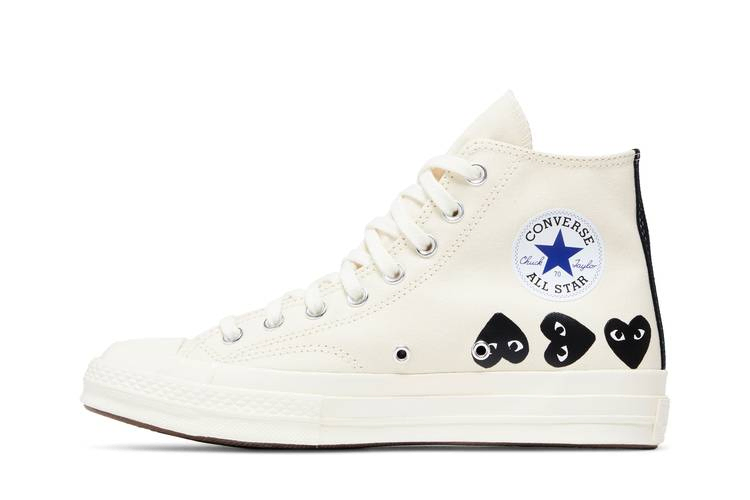 Кроссовки Converse Comme des Garçons PLAY x Chuck 70 High 'Multi Heart - Milk Black'