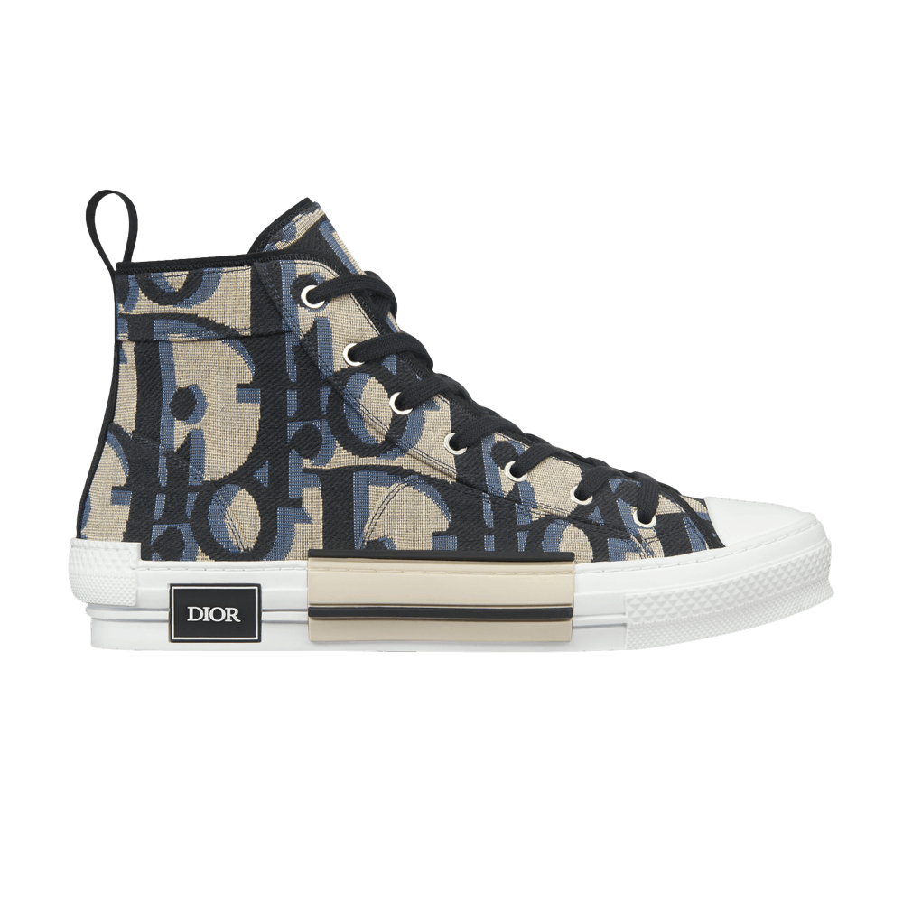 Кроссовки Dior B23 High 'Maxi Dior Oblique - Beige Black'