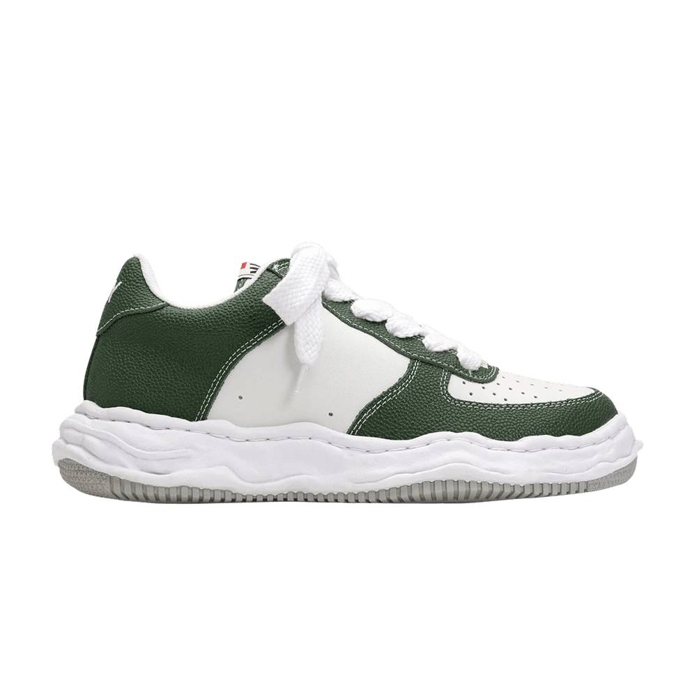 Кроссовки Maison Mihara Yasuhiro Wayne OG Sole Embossed Leather Low 'Green'