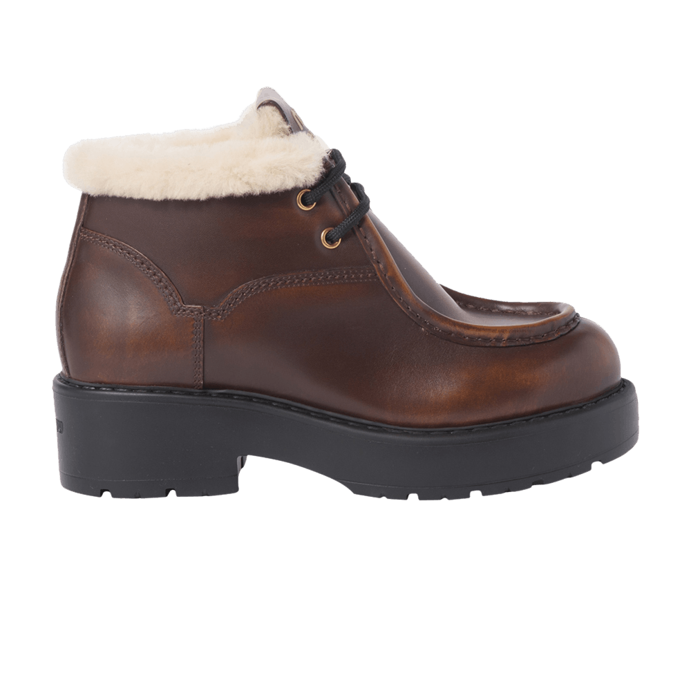 Кроссовки Miu Miu Wmns Fumé Leather Booties 'Sienna'