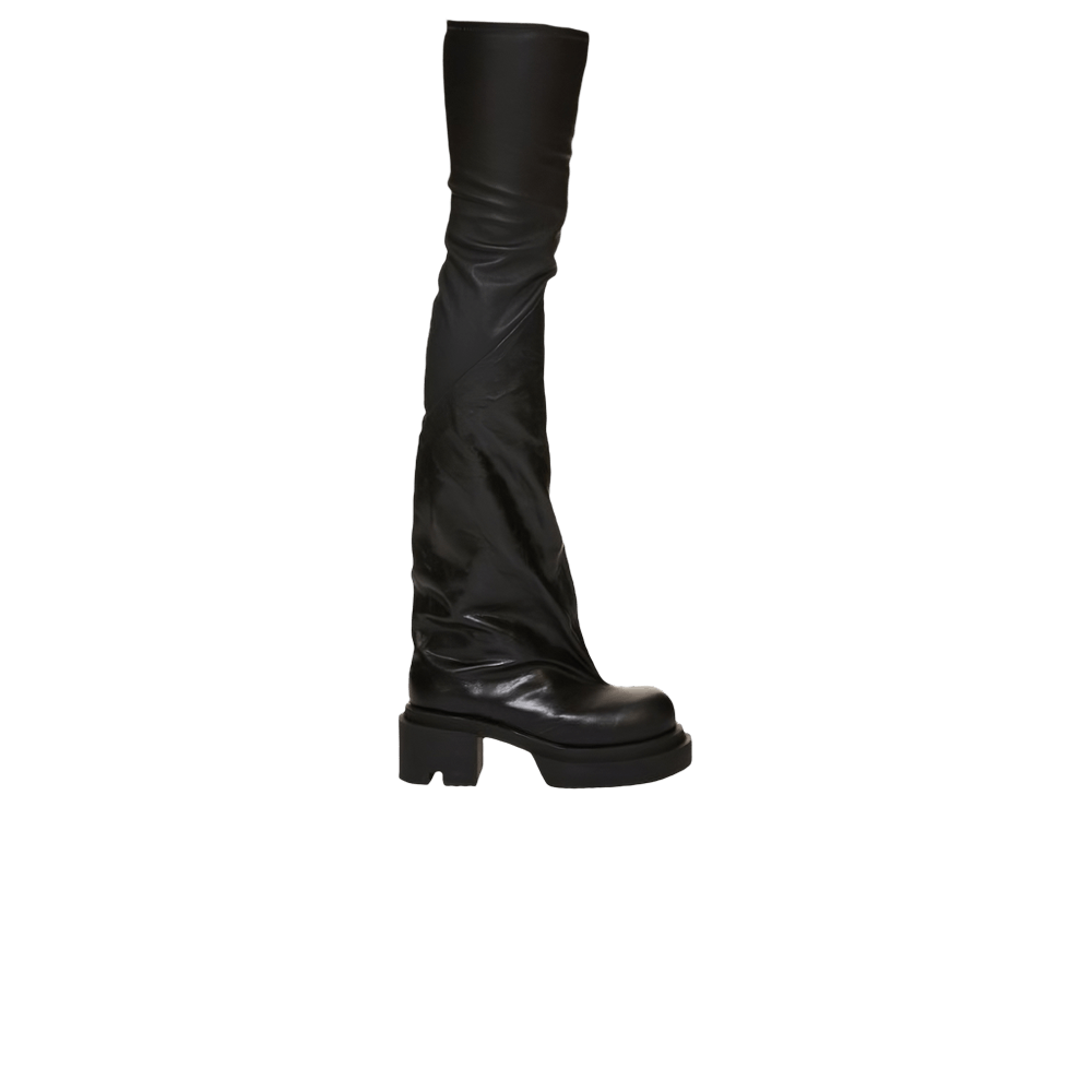 Кроссовки Rick Owens Wmns Luxor Flared Bogun Thigh-High Boot 'Black'