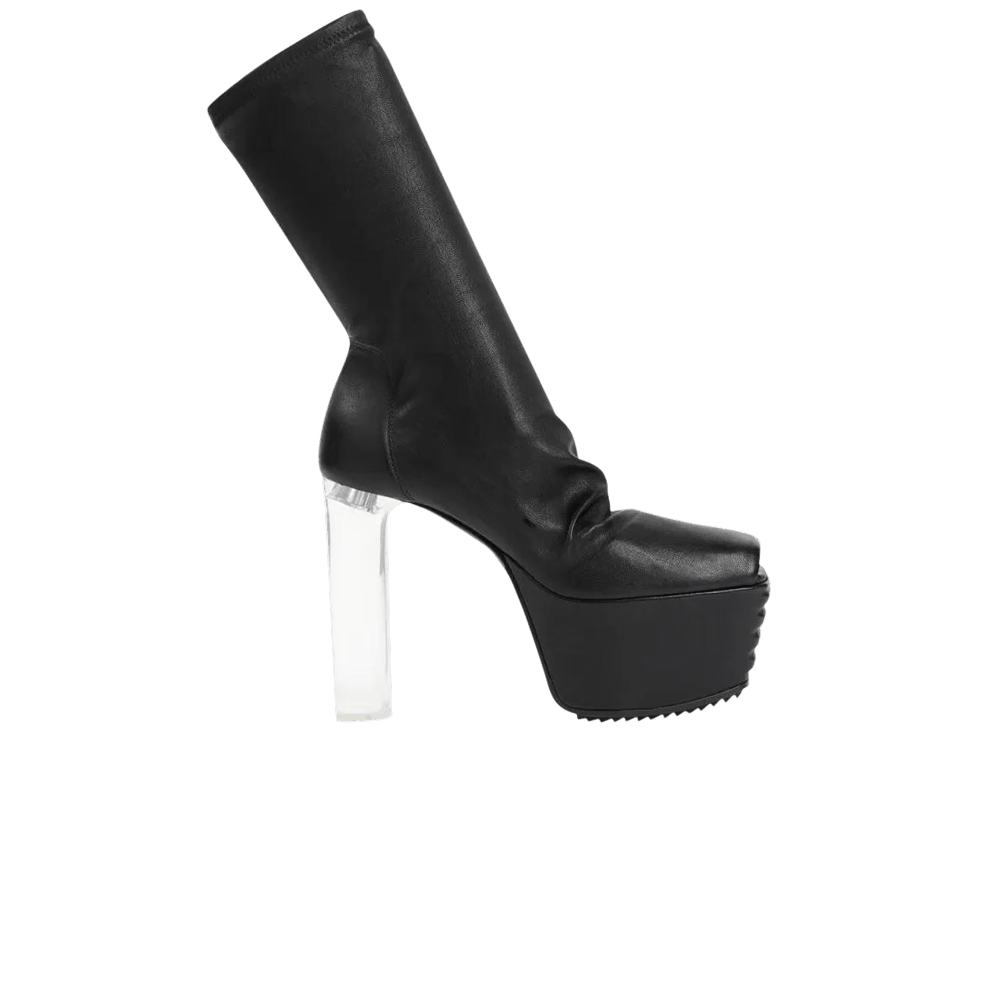 Кроссовки Rick Owens Wmns Minimal Grill Stretch Boot 'Black Clear'