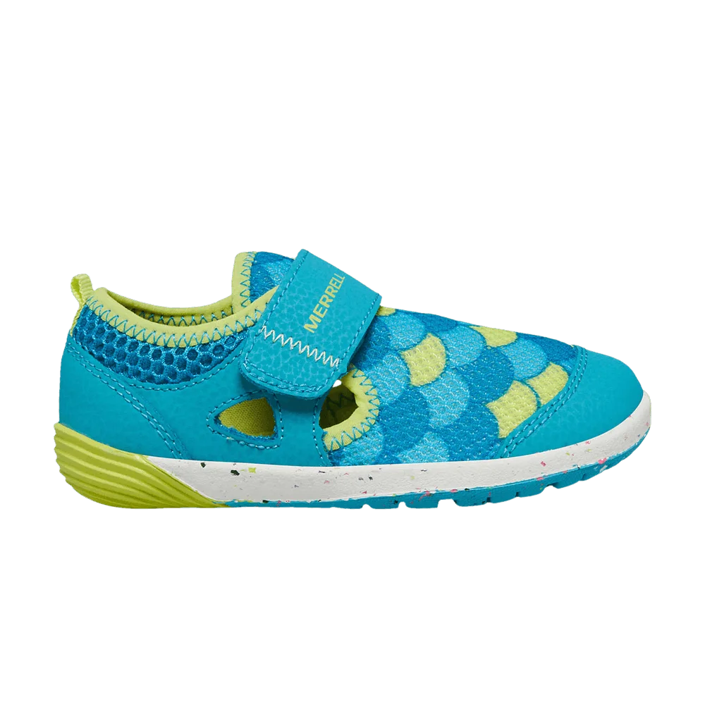 Кроссовки Merrell Bare Steps H2O Little Kid 'Turquoise Lime Scales'