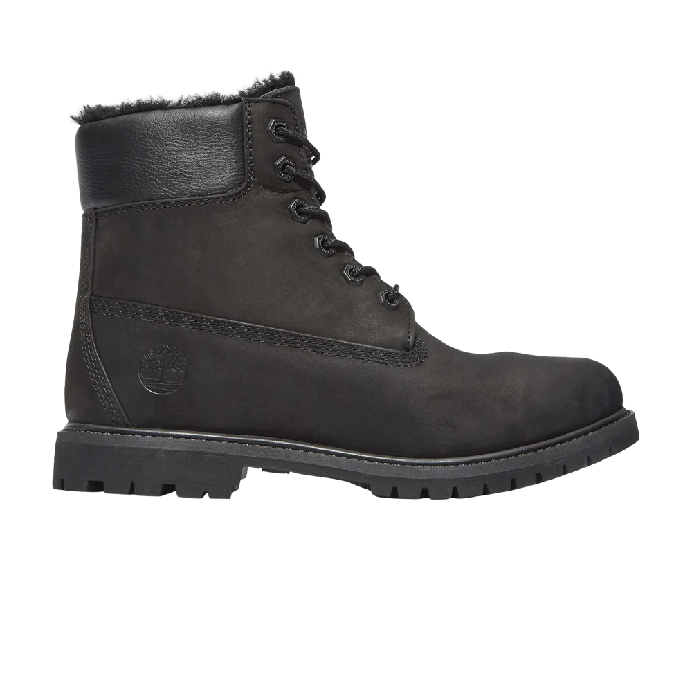 Timberland Wmns 6 Inch Premium Boot 'Triple Black Shearling'