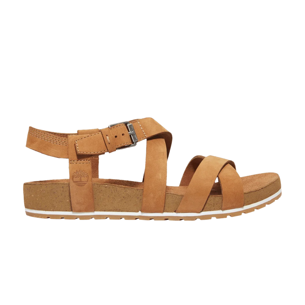 Timberland Wmns Malibu Waves Ankle-Strap Sandal 'Saddle Brown'