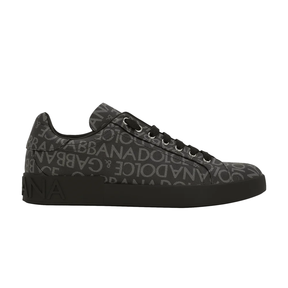 Кроссовки Dolce & Gabbana Portofino 'Allover Logo - Black'