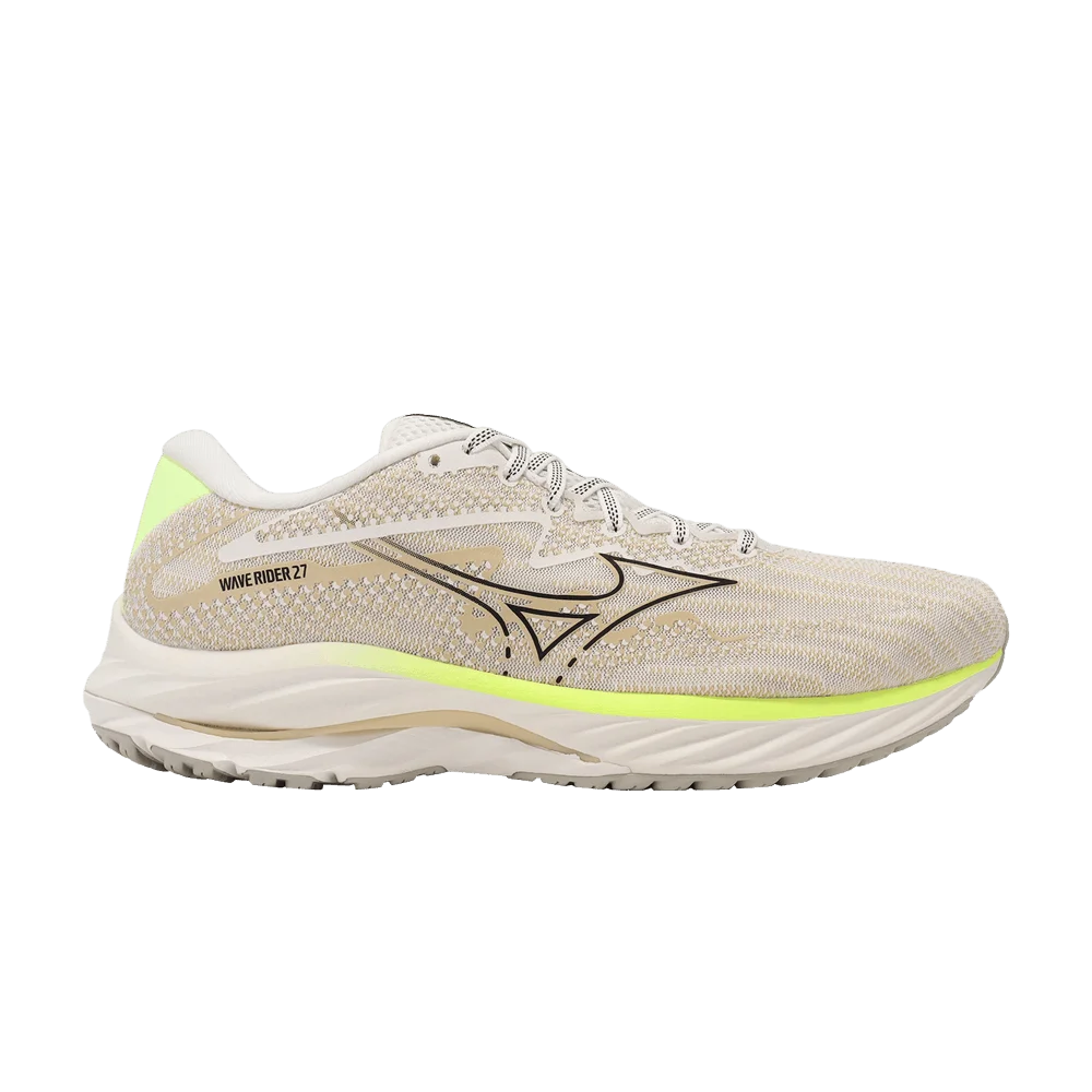Кроссовки Mizuno Wave Rider 27 'Beige Black Lime'