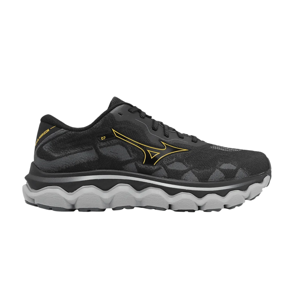 Кроссовки Mizuno Wave Horizon 7 4E Wide 'Black Citrus'