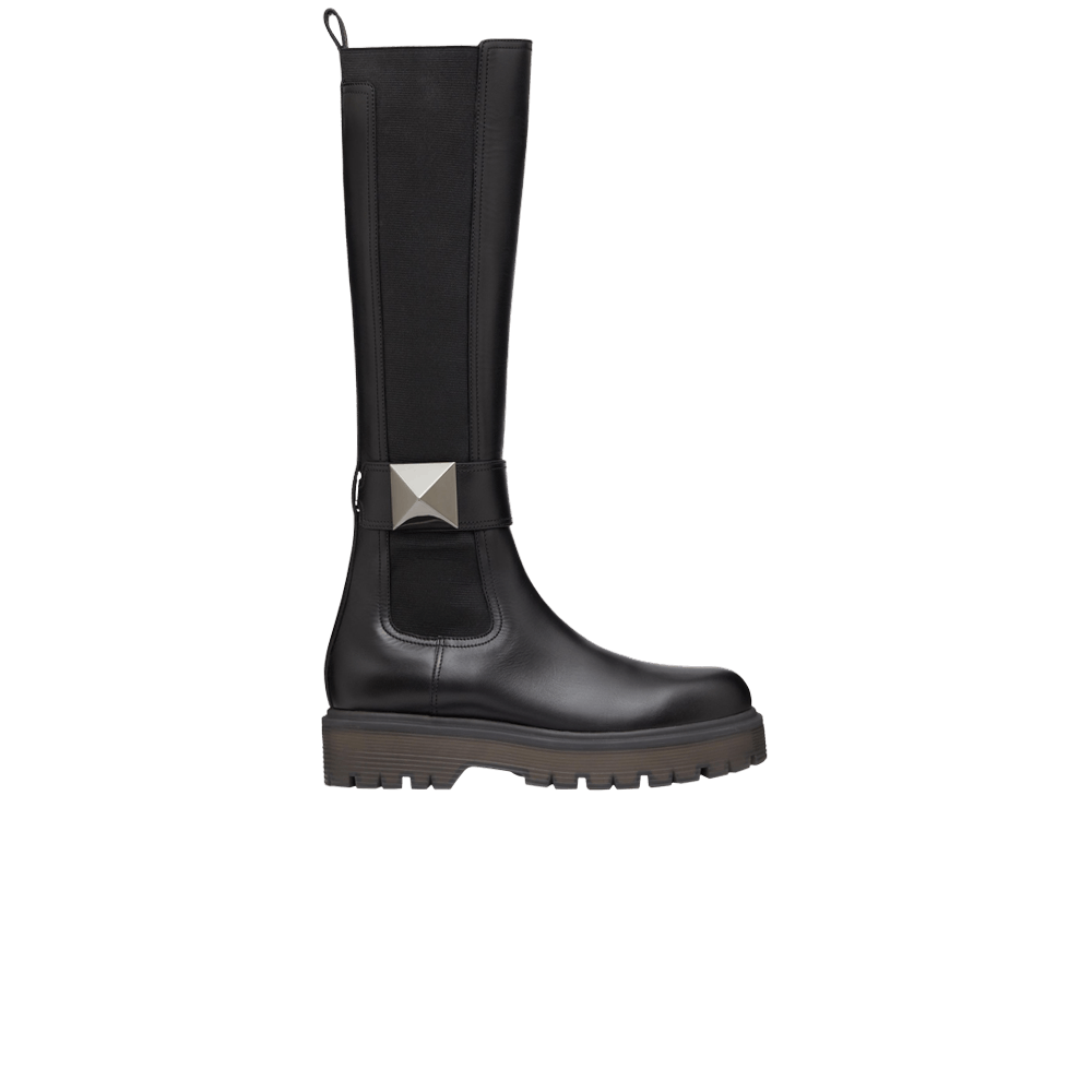 Valentino Wmns One Stud 45mm Boot 'Black'