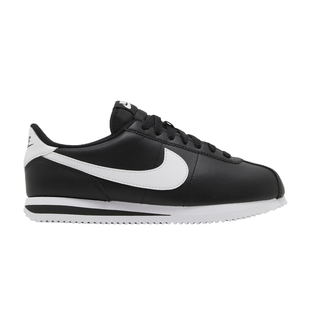 Nike classic cortez black white deals