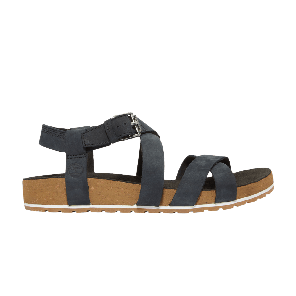 Timberland Wmns Malibu Waves Ankle-Strap Sandal 'Jet Black'