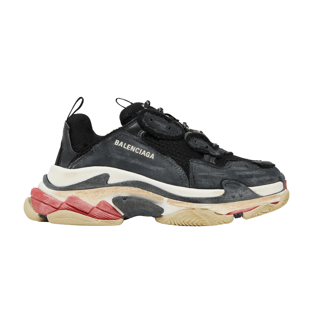 Кроссовки Balenciaga Triple S Sneaker 'DIY - Black Red'