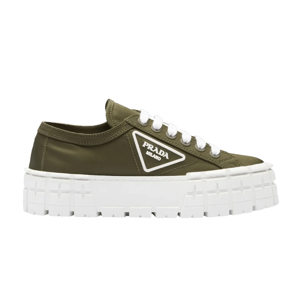 Кроссовки Prada Wmns Gabardine Wheel Platform 'Military Green'