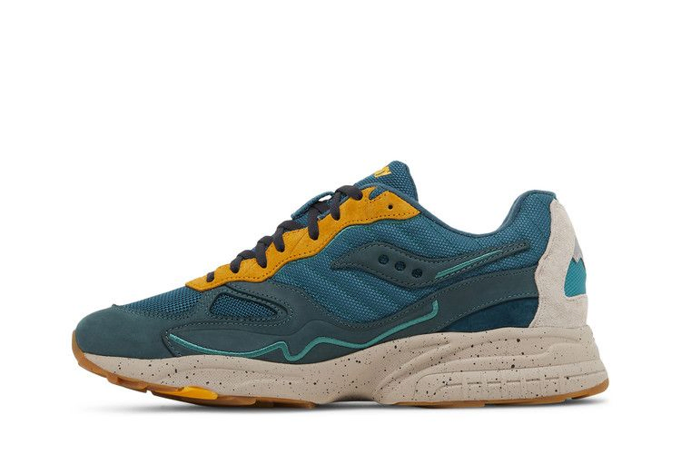 Кроссовки Saucony 3D Grid Hurricane Premium 'Green Orange'