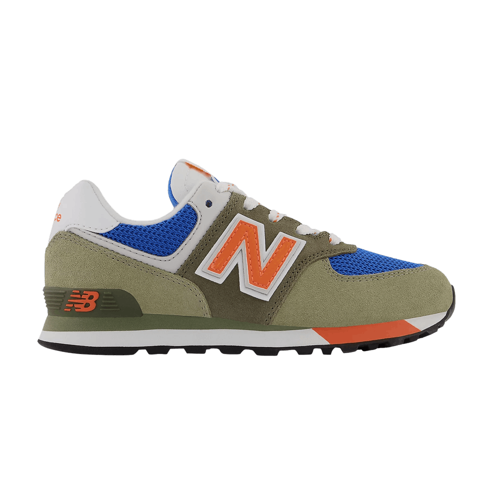 New Balance 574 Little Kid True Camo Vibrant Orange PC574LA1