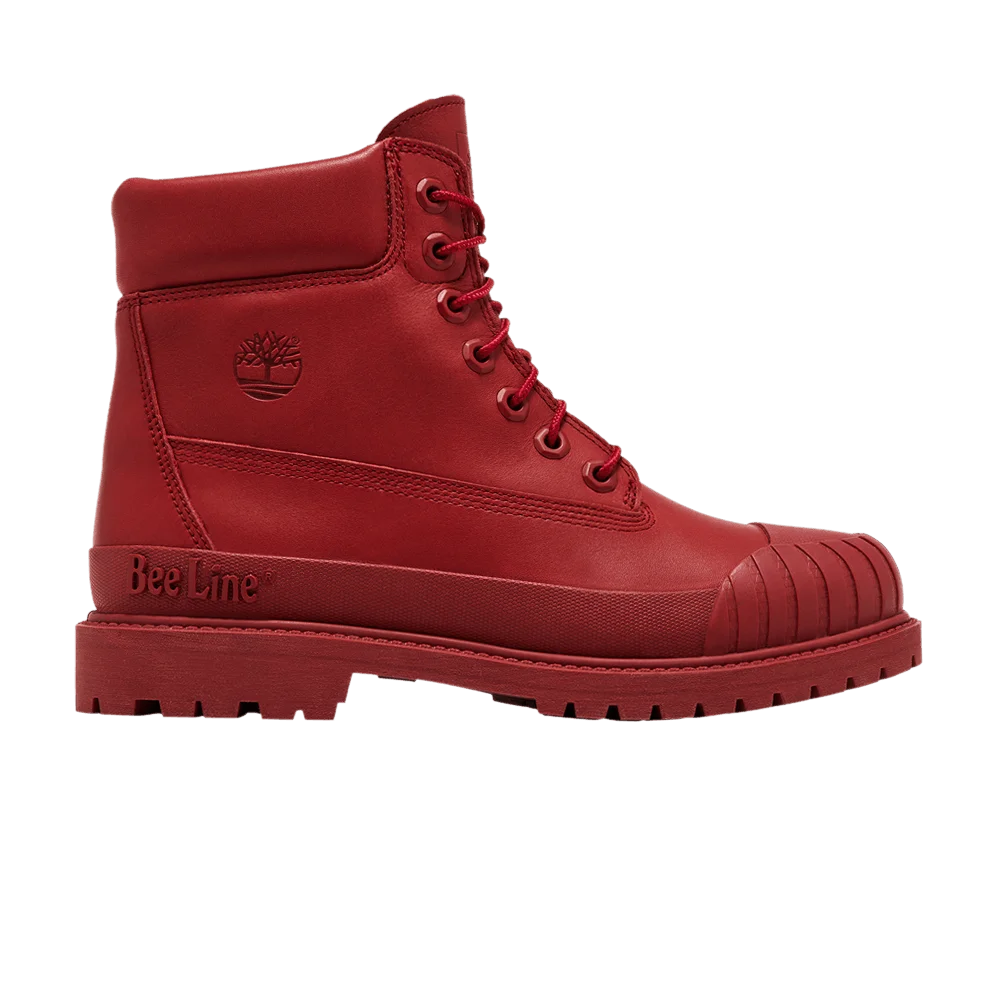 Bee Line x Timberland Wmns 6 Inch Rubber-Toe Waterproof Boot 'Red'