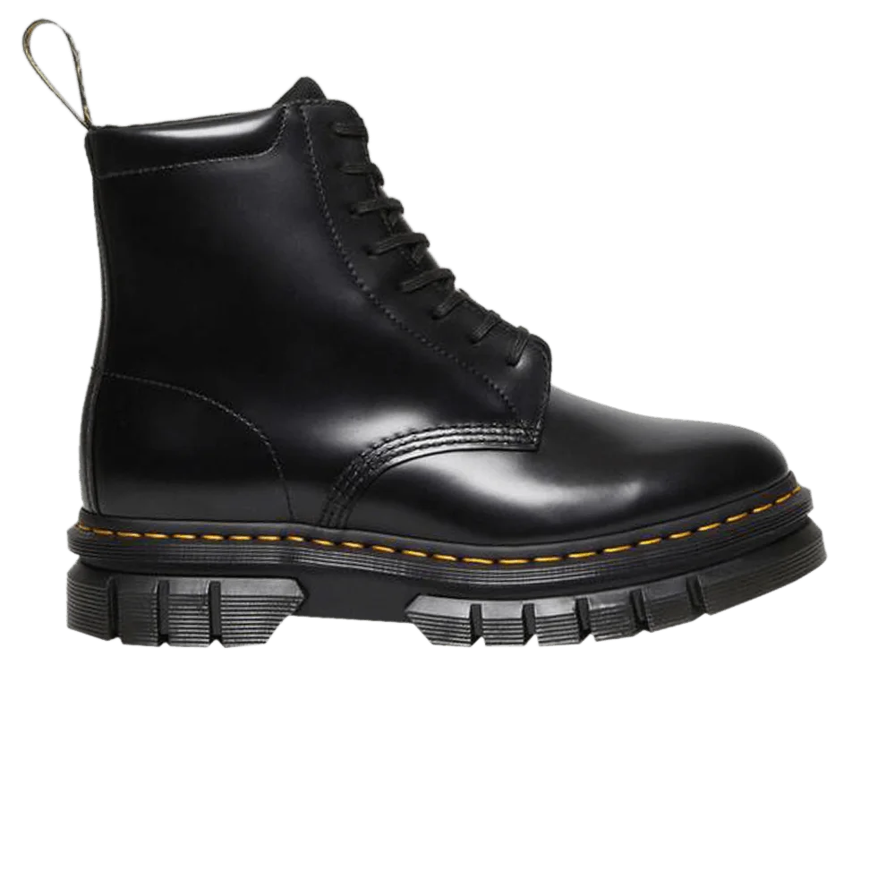 Dr. Martens Rikard Smooth Leather Platform Lace Up Boots 'Black'