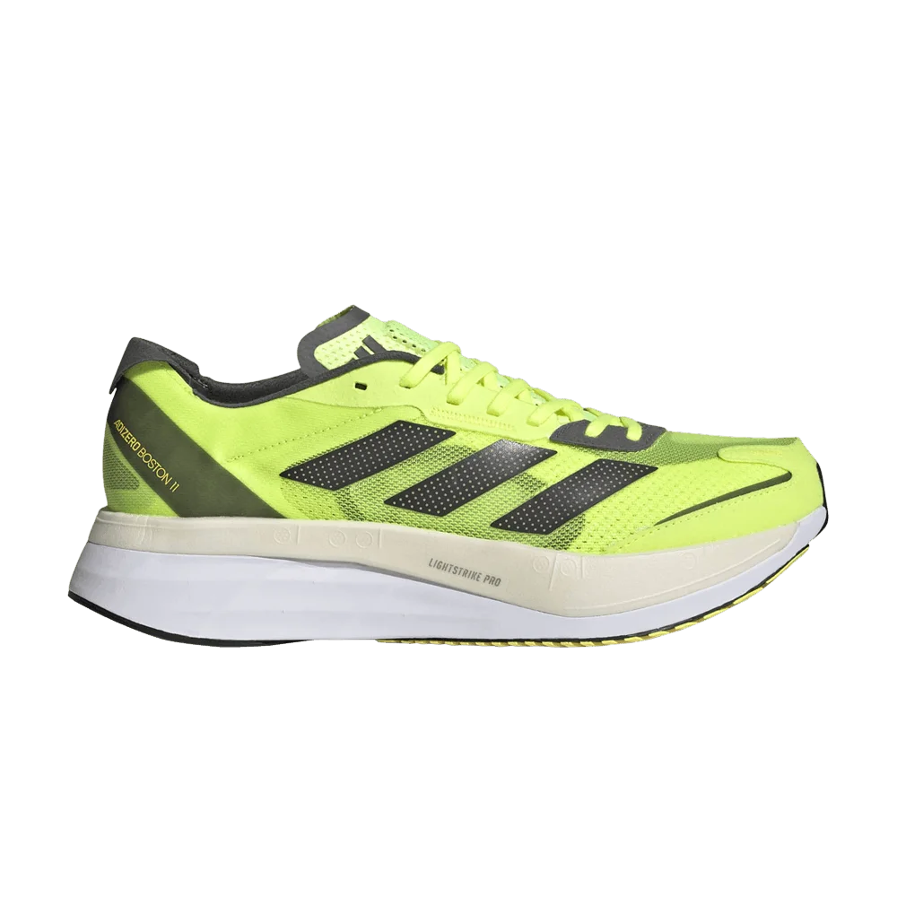 Кроссовки Adidas Adizero Boston 11 'Solar Yellow Night Metallic'