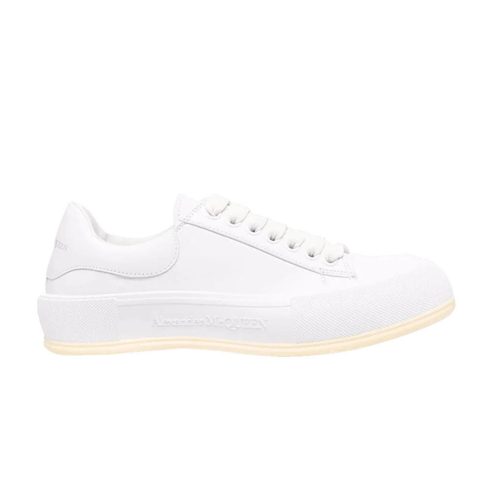 Кроссовки Alexander McQueen Deck Lace Plimsoll 'Optic White Cream'